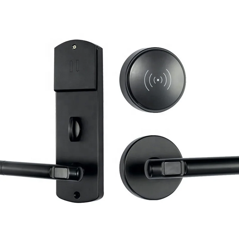 New fashion hotel split handle security door lock  hotel lock system energy saving switch