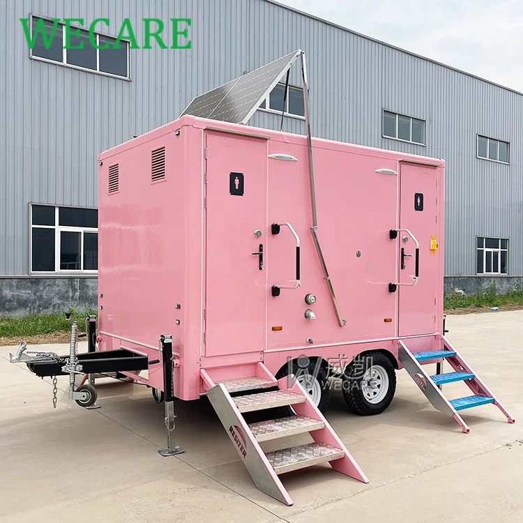 Wecare 350*210*210 см открытый роскошный мобильный туалет прицеп для туалета портативный