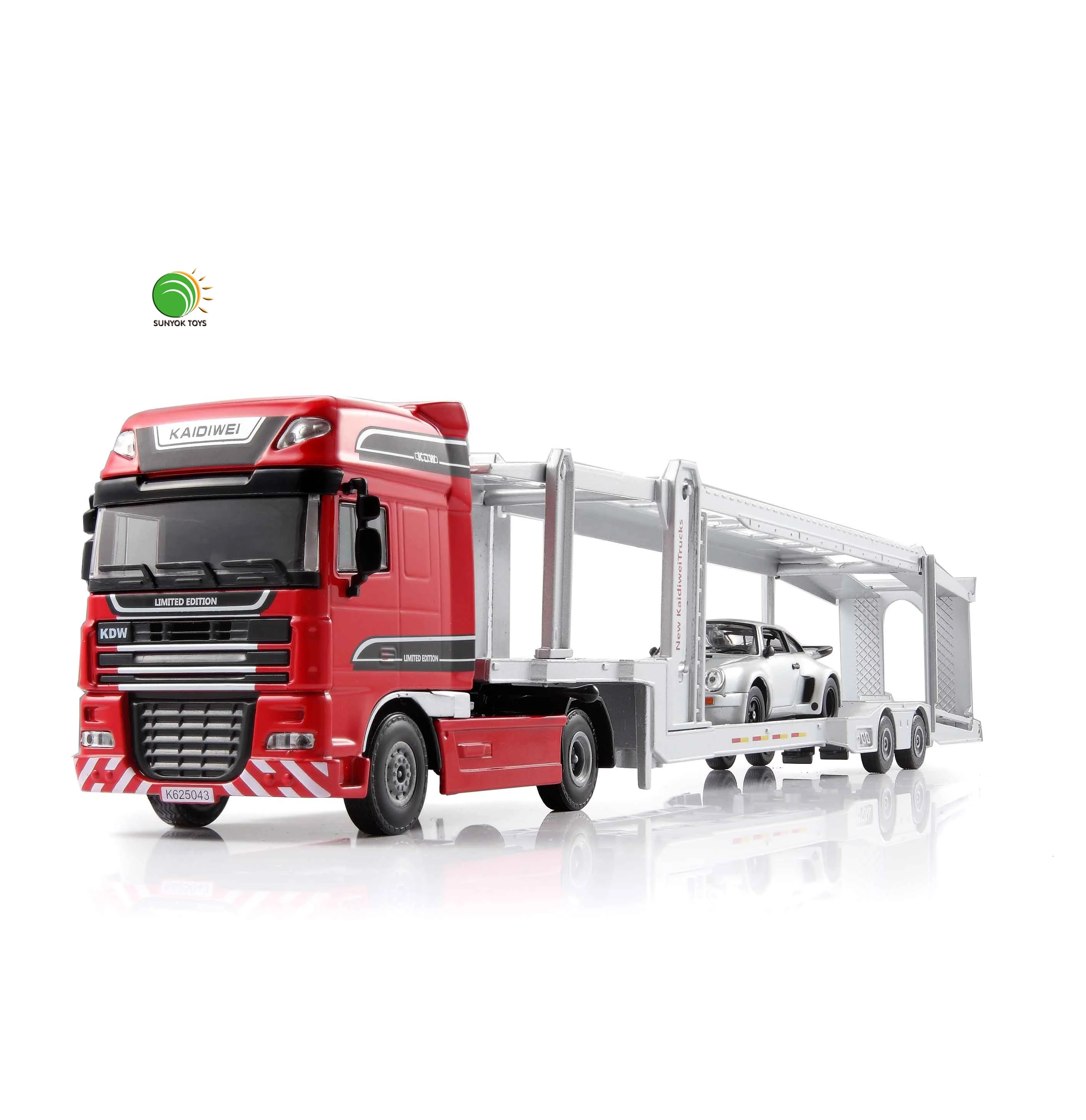 1:50 TRANSPORT TRUCK Construction Alloy Model Metal Miniature Die Cast Car Toy