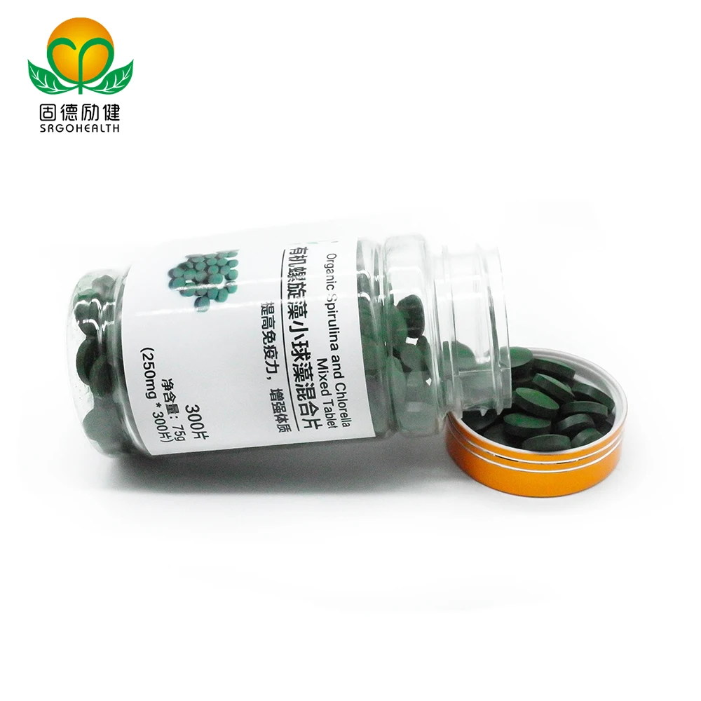 Most Popular Organic Spirulina& Chlorella Mixed Tablet