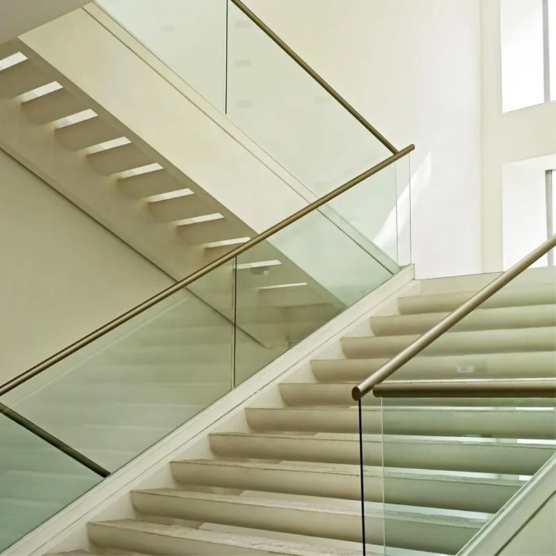 Top Sale Modern Factory Manufacture Price Balcony Decking Frameless Laminated Glass Railing Terrace Guardrail Pool Fence Column