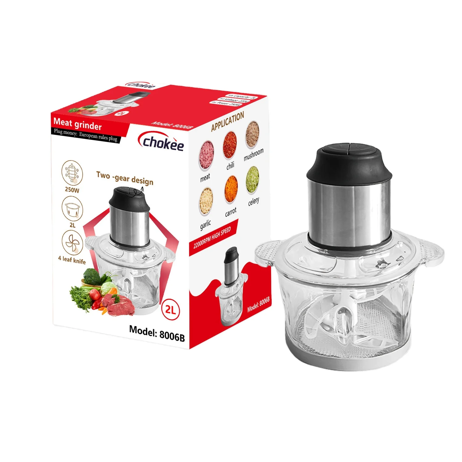 sale hot housing abs oem customized color new plastic all in 1 vegetable multifunctional, slicer electric meat grinder/