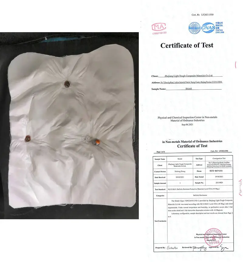 Light weight UHMWPE Plate Plate Level III Stand Alone