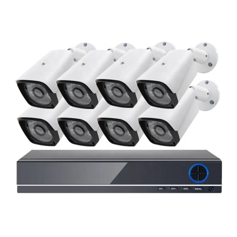 H.265 Home Security POE NVR Kit 8ch channel  cctv camera system for smart home