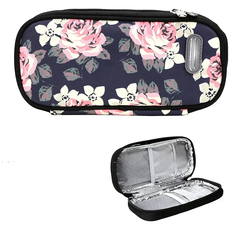 Custom Logo Diabetes Medicine Ice Bag Travel Insulated Breastmilk Cooler Bag Portable Insulin Cooler Bag Case