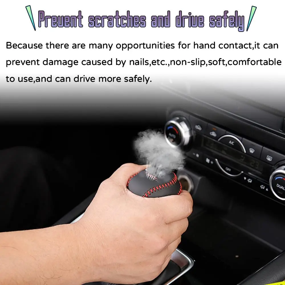 FOR Mazda 3 6 CX-3 CX-5 CX-9 Customized Interior Accessories 2016-2023 Leather Automatic Shift Handle Cover Rod Sheath