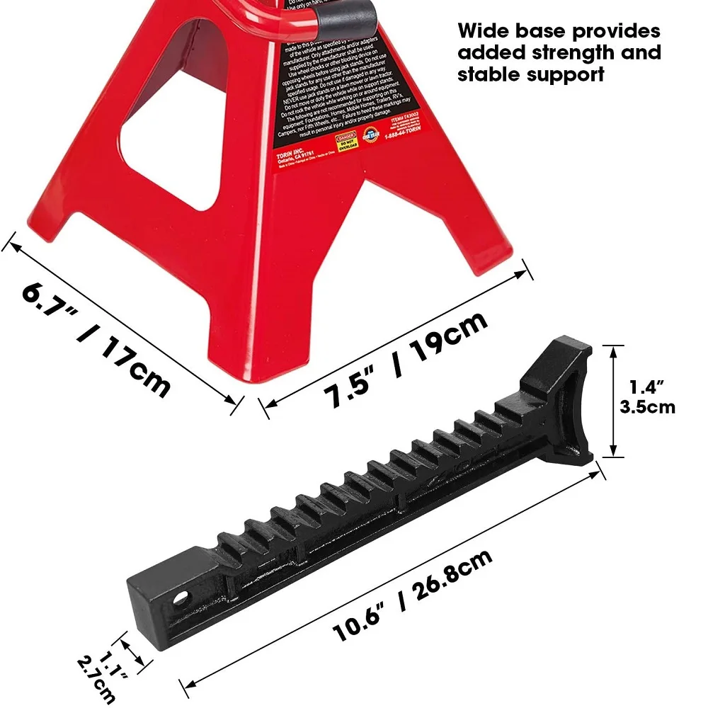 
steel Heavy Duty Jack stand Self-Locking Ratchet for car 