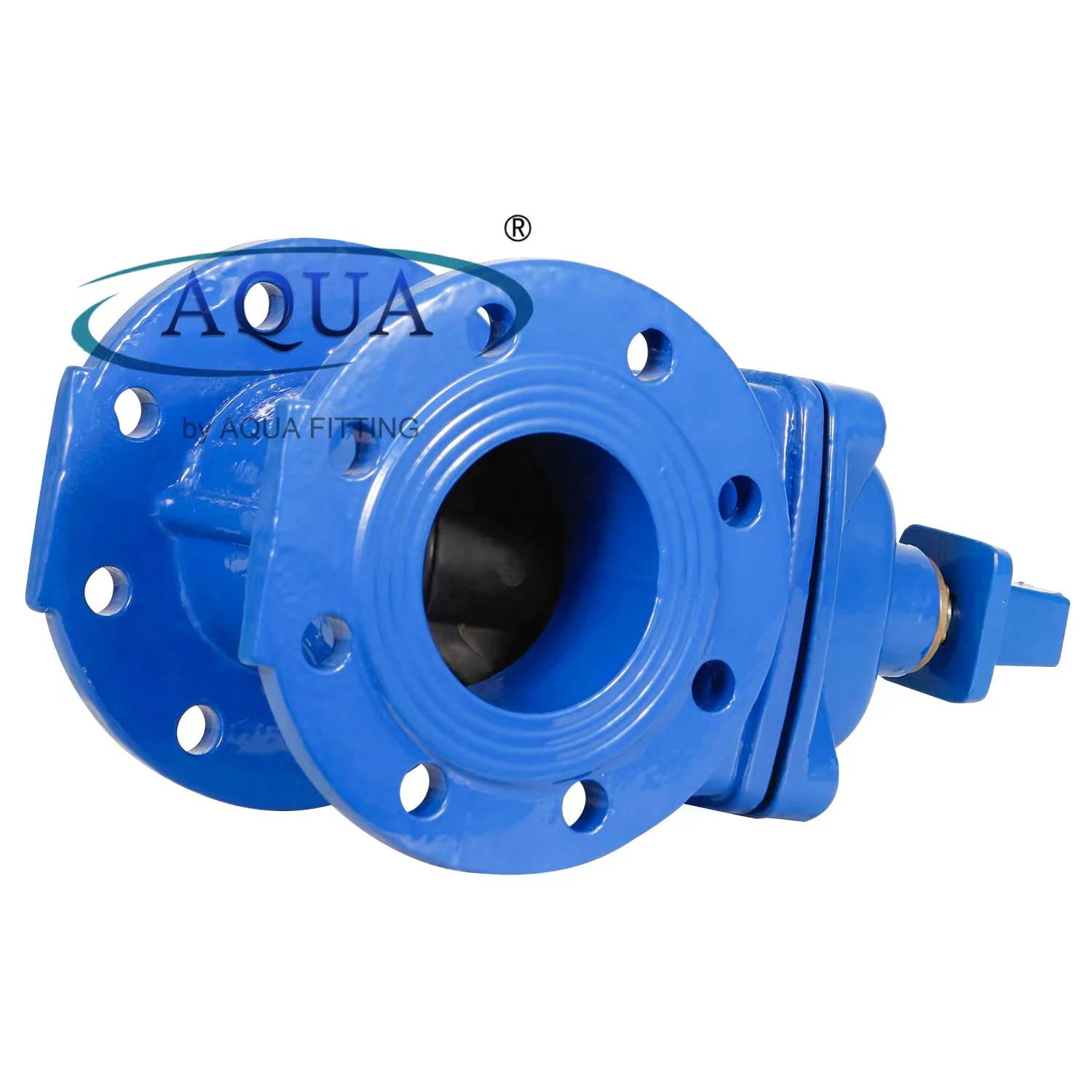 DIN3352 F4/F5 Cast Iron Flanged Resilient Seated Non Rising Stem Water Gate Valve