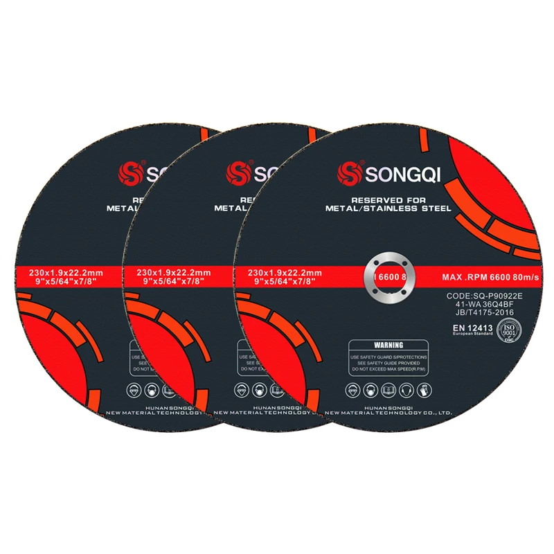 SONGQI 230 mm sharp metal cutting disc abrasive tools cutting wheel wholesale price,abrasives metal cutting wheel