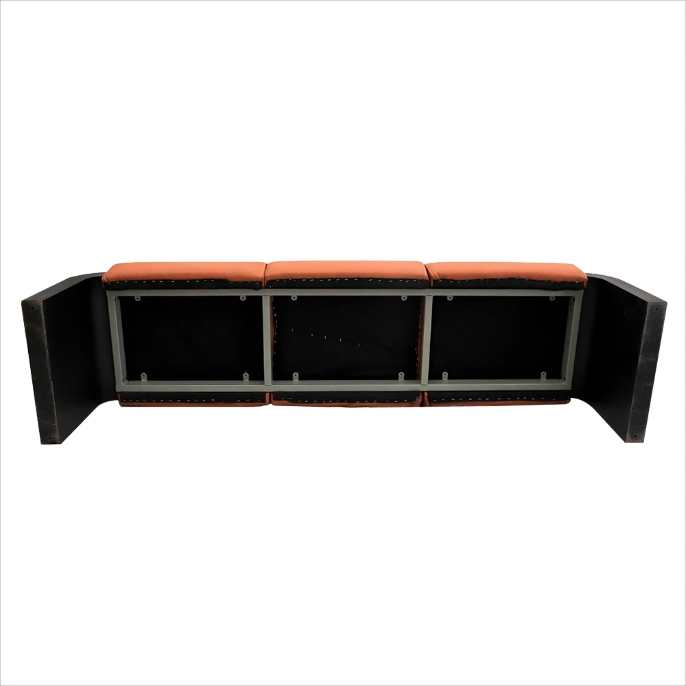 Project  colorful pvc cushion 2 3 4 5 seats hospital bank  reception Leather bench