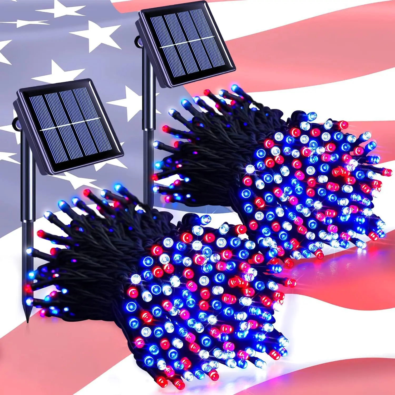 Outdoor Solar Lights String Christmas Holiday Courtyard Garden Decorative Arrangement Gipsophila Independence Day Halloween