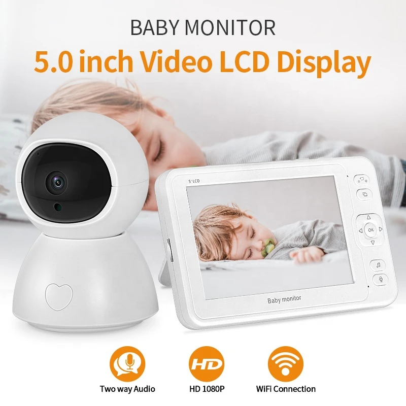  2 4 ГГц 5 дюймов ЖК-дисплей Беспроводная babyfoon монитор Way Аудио Няня няня для сна GPS трекер с длительным временем автономной работы камеры и