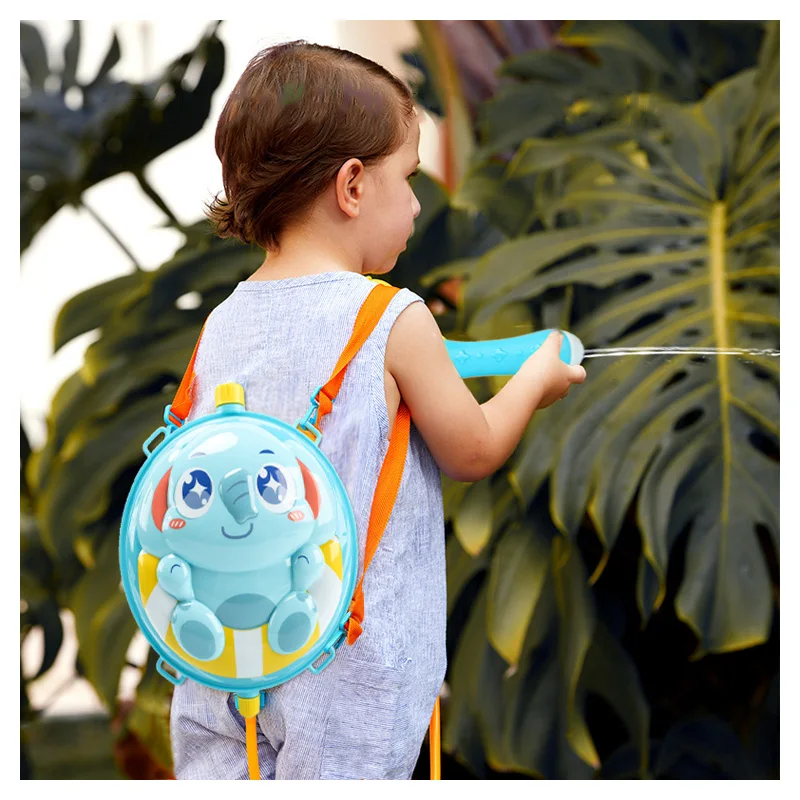 Wholesale Plastic Backpack Water Guns Kids Super Soaker Squirt Water Gun Toys Backpack with 2L Capacity Tank Waterblaster