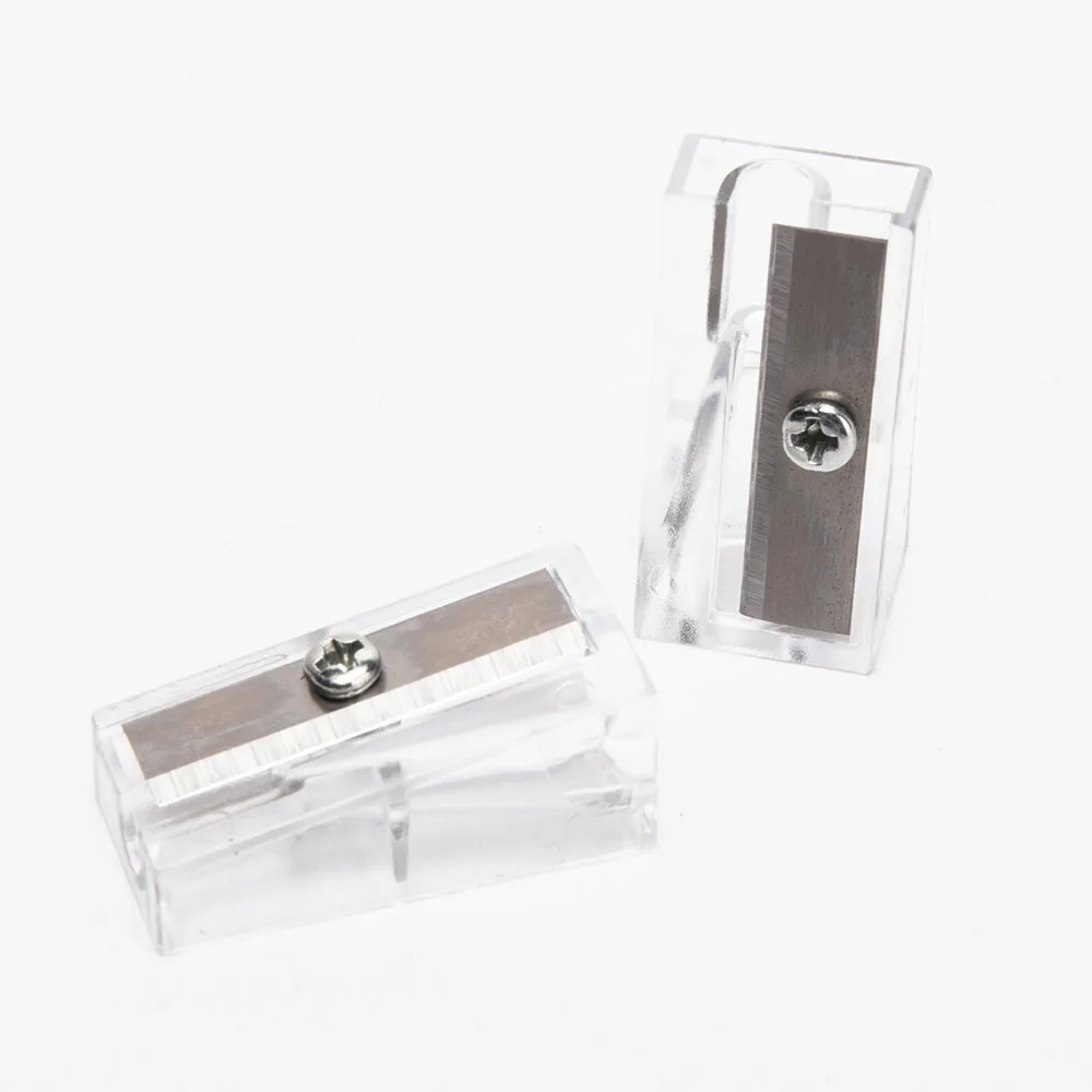 Ручная Пластиковая точилка для карандашей с одним отверстием, размер под заказ