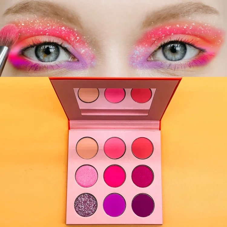 
red eyeshadow pallet makeup eyeshadow palette private label small eyeshadow palette 