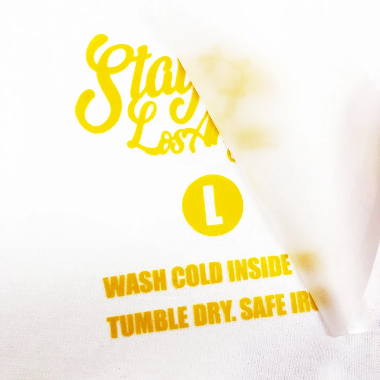 Custom Tagless Heat Transfer Neck Tags Brand Logo Name T-Shirts Heat Transfer Size Tags