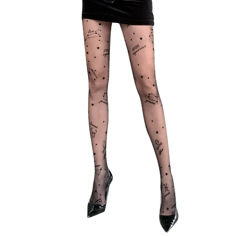 wholesale thin snagging resistance pantyhose stocking custom pantyhose printing fashion tights