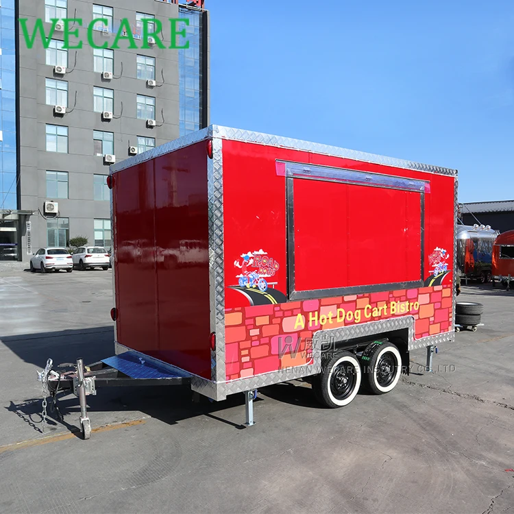  WECARE дешевый пищевой грузовик концессия прицеп с