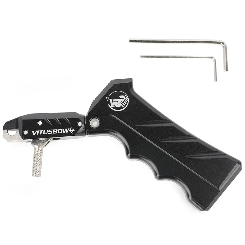 Vitus Aluminum alloy Compound Bow Release Aids 3 Finger automatic Closing Thumb Trigger Grip Archery Accessories