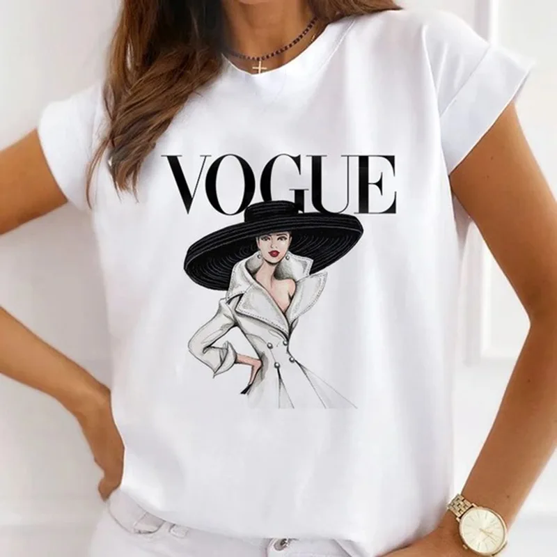 
Fashion princess T-shirt print female grunge ulzzang cartoon funny blouse shirt 90s graphic clothes fashion girl 