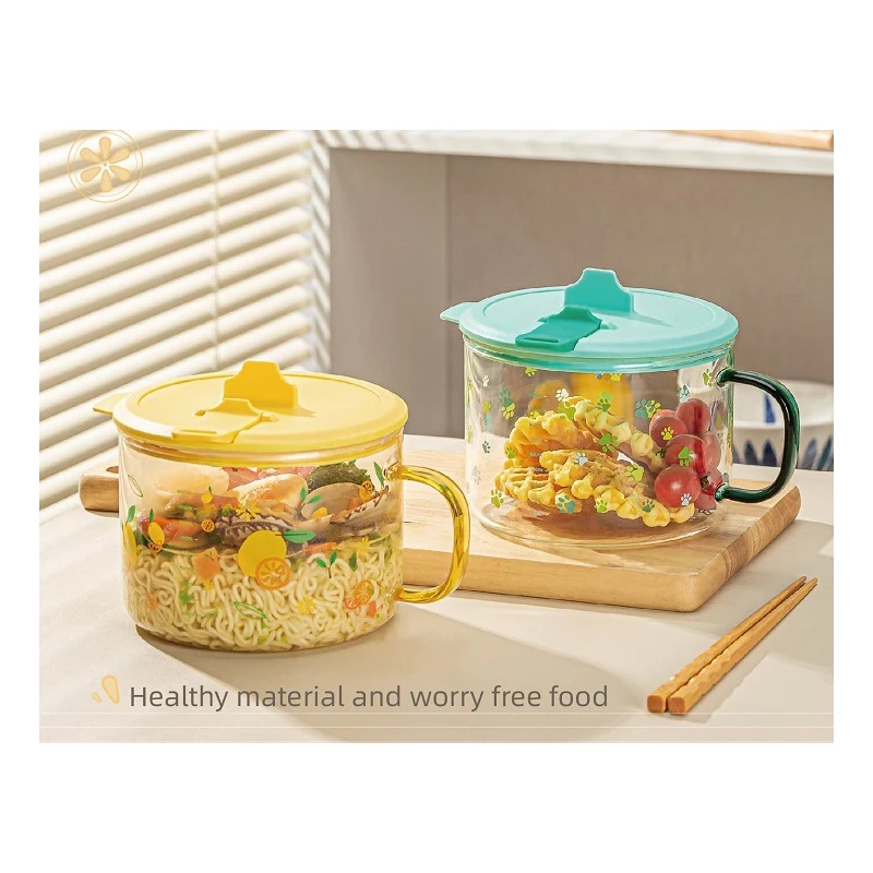 clear glass bowls for salad, soup, snack, dessert and marmalade kitchenwarewith  lid