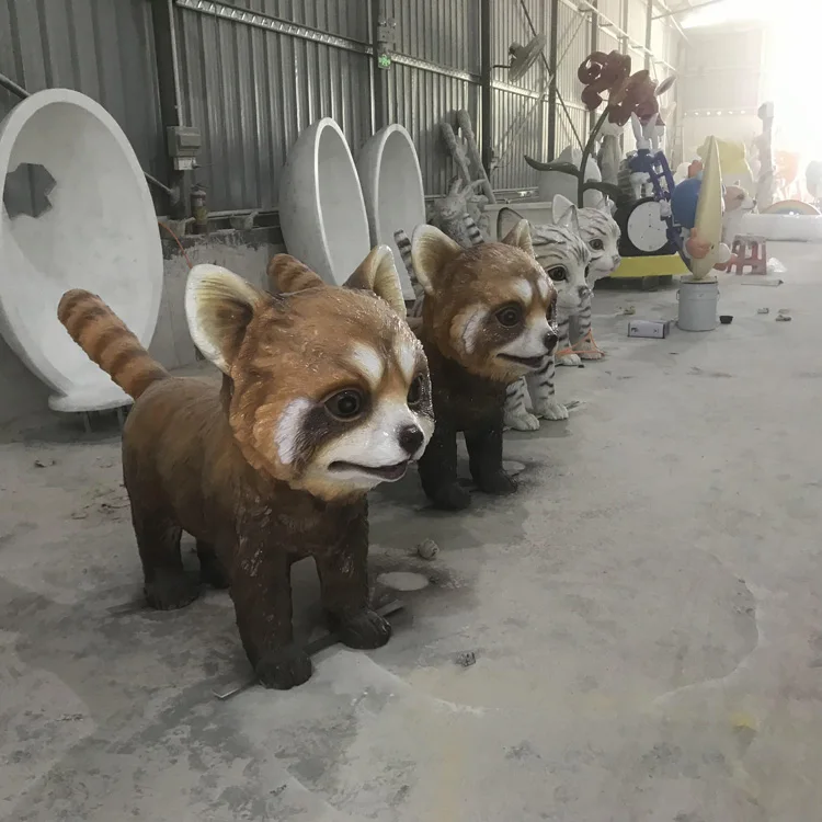 Fiberglass animal sculpture dog lines Pastoral dog animal model decoration customization Art sculpture decoration