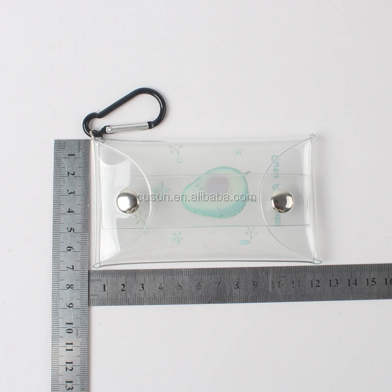 2024 Promotional Creative Cute Transparent PVC Coin Purse Student portable coin purse