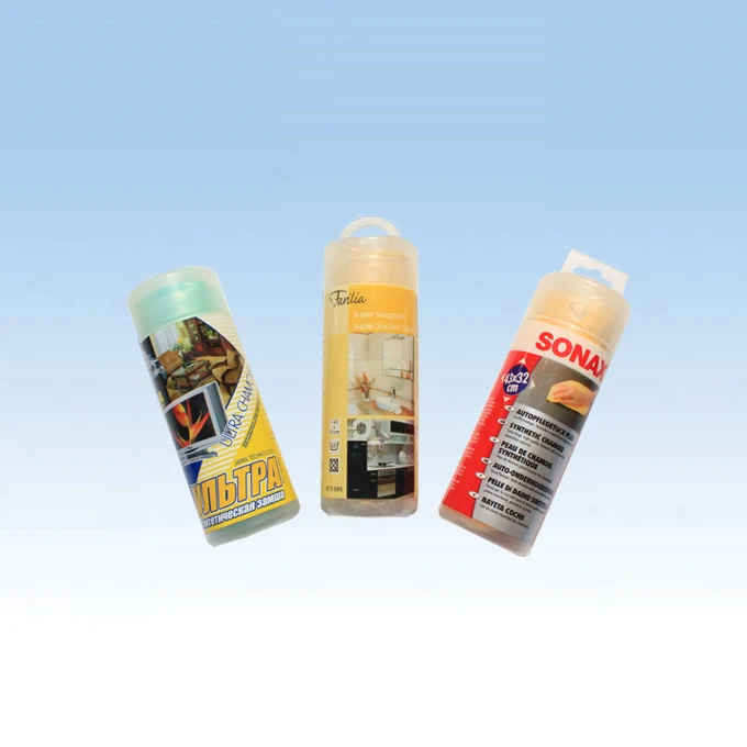 good quality pva synthetic cleaning chamois cloth with printed flower, PVA chamois