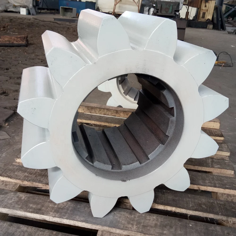 Mining custom CNC machining alloy steel large module gear forging drive large gear