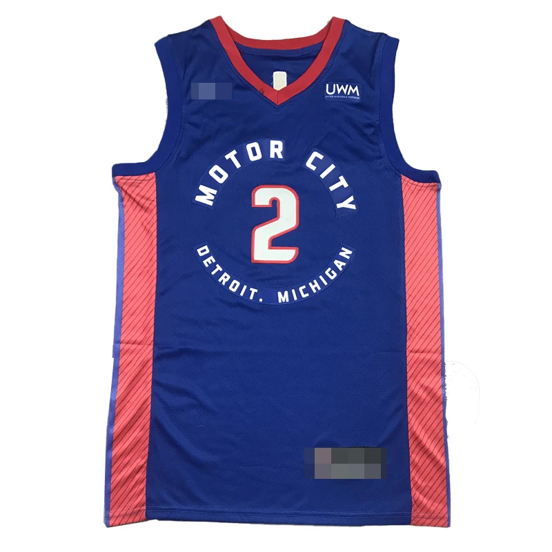 
Pistons #2 Cunningham #10 Rodman #11Thomas Basketball Uniform Best Quality Embroidered Basketball Jersey New Arrive Sports Wear 