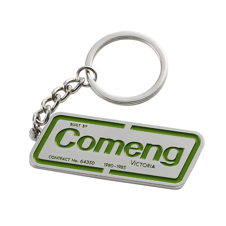 Manufacturers Wholesale Souvenir Custom 3D Metal Key Chain Logo Customization Soft Enamel Zinc Alloy Key Rings With Logo