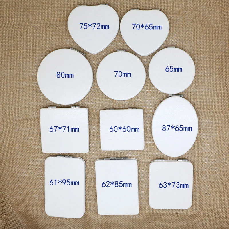 Mini Makeup Custom Logo Square Custom Foldable Mirror Round Pu Small Gift Pocket Professional Vanity Mirror