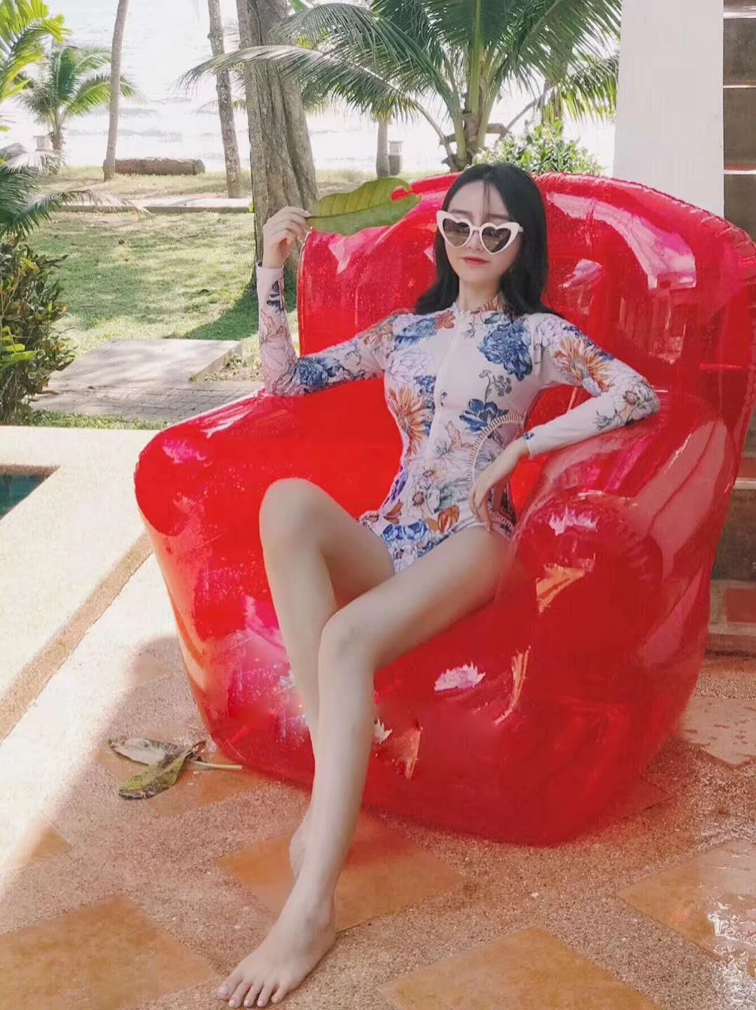 Hot sale Air Floats Swimming Pool Outdoor Beach Commercial Sofa Inflatable Deck Chair
