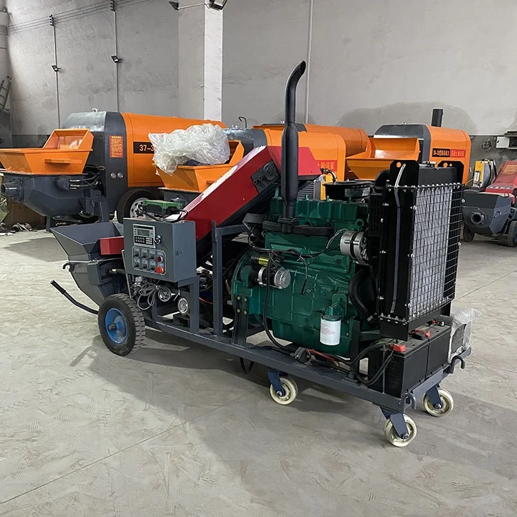 Construction diesel concrete pumps cheap price movable concrete pump for sell