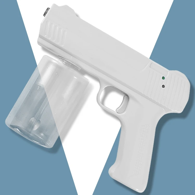 Newest USB Handheld Blue Ray Disinfection Sterilizer Sprayer Machine Wireless Disinfection Blue light Atomizer Nano Spray Gun