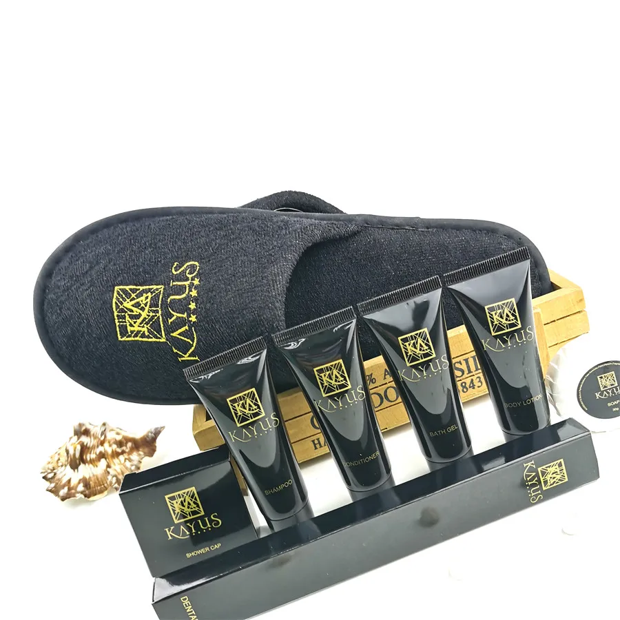 Luxury OEM 5 Star Disposable Toiletries Kit Accessories Set for Bathroom Hotel Amenities