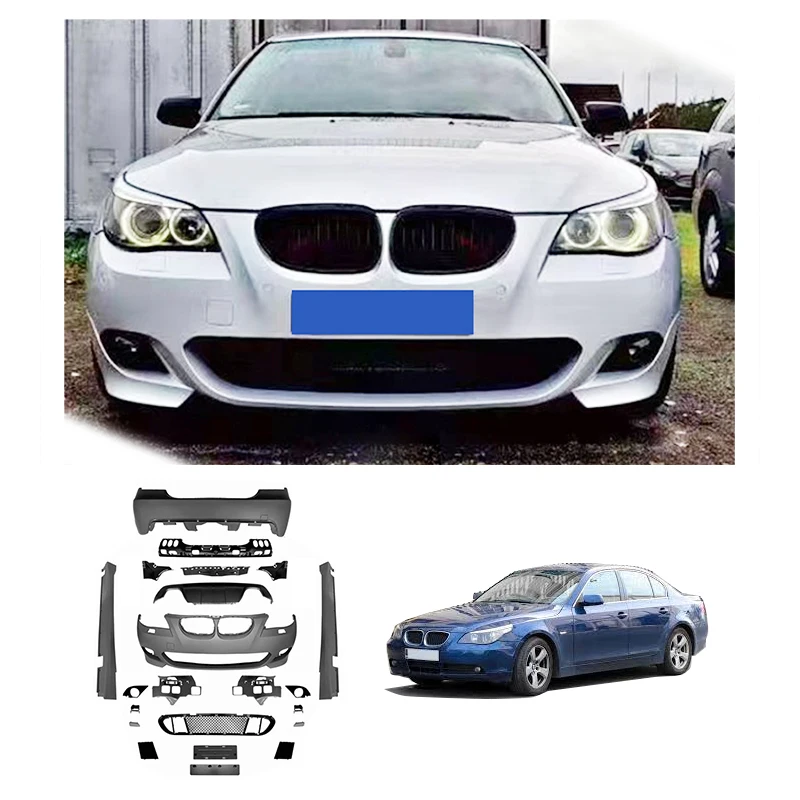 Assembly Kit Modified M-Tech Body Kit Upgrade MT Front And Rear Bumper Side Skirt For BMW 5-Series E60