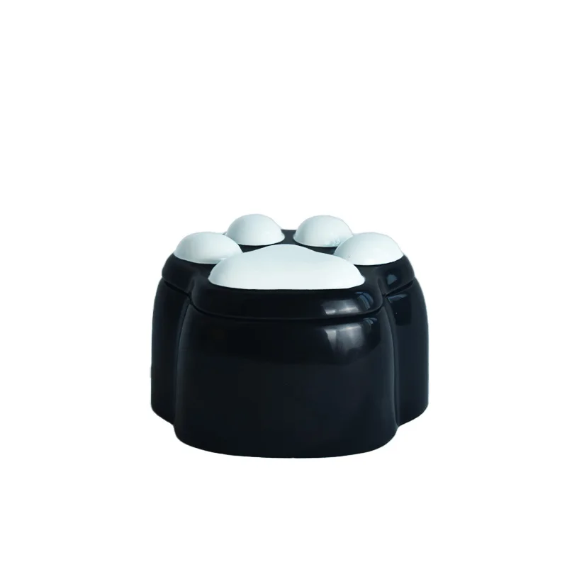 Cute Pet Cat Urn Paw Modern Style In Door Ceramic Urn On Stock Cat Pet Cremation Ashes Container Small Mini Pet Urn