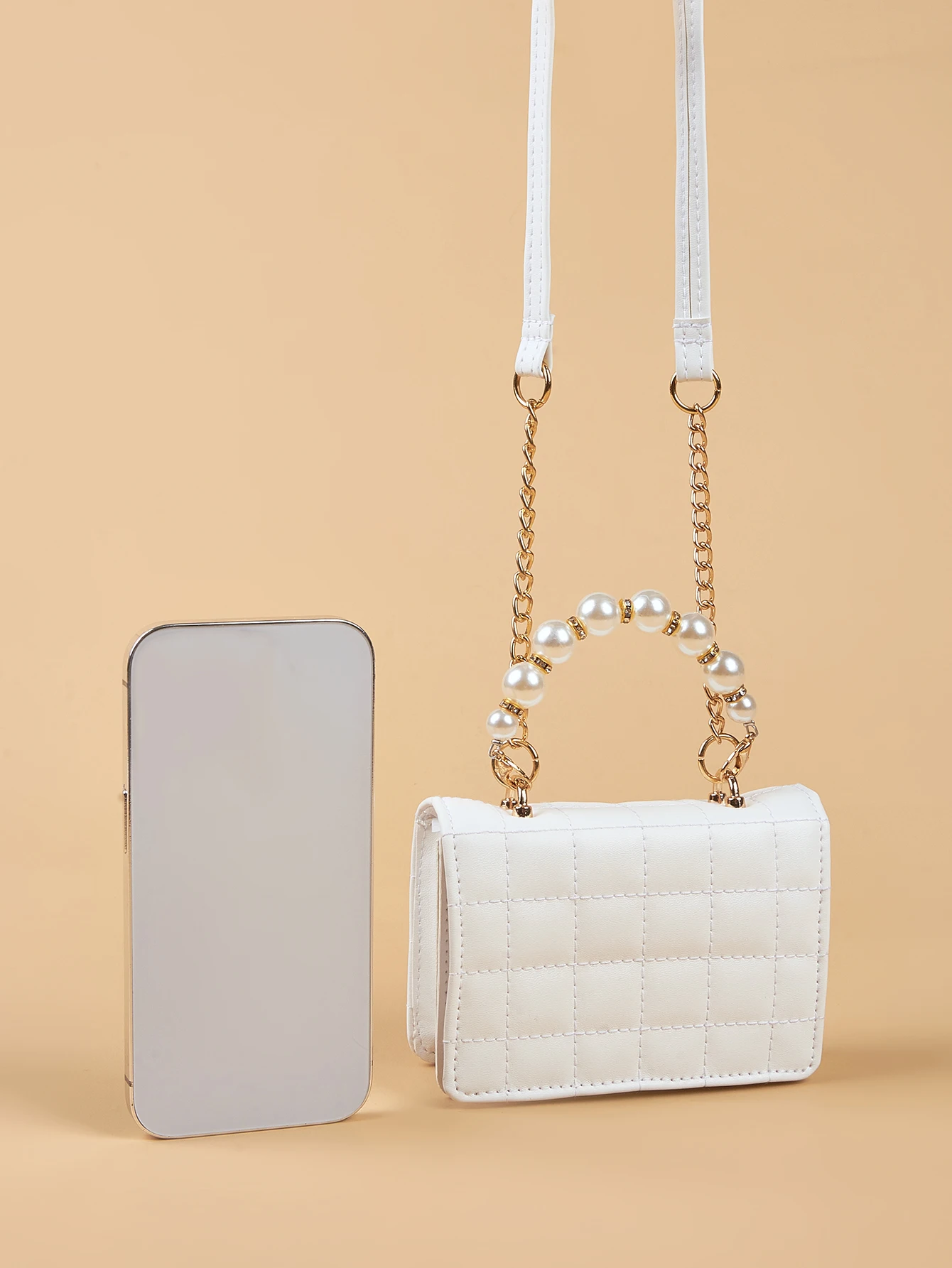 Hot Sale Kids Purses and Handbags Brand Designer Inspired Purses Shoulder Bags Chocolate Pearl for Little Girls Fashion Bag