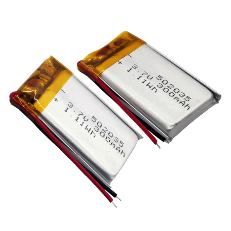 Factory Lipo battery 3.7v 300mah 400 mah 502035 li polymer battery IEC62133 502035PL 3.7 v 350mah li-ion rechargeable battery