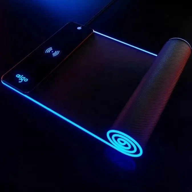 Коврик для мыши aigo magic carpe G002 G001 G003, USB-разъем, светящийся игровой коврик RGB, большой размер, заряжаемый, 10 Вт 15 Вт, настраиваемый