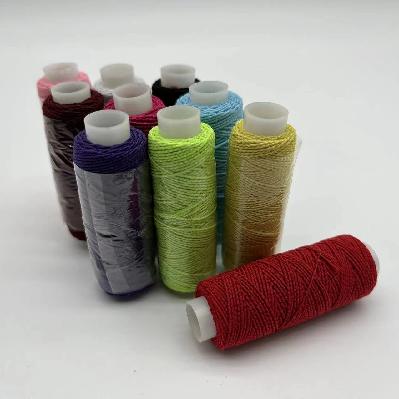 Wholesale High Tenacity MH 25M/tube Color Small Cone Latex Elastic Thread