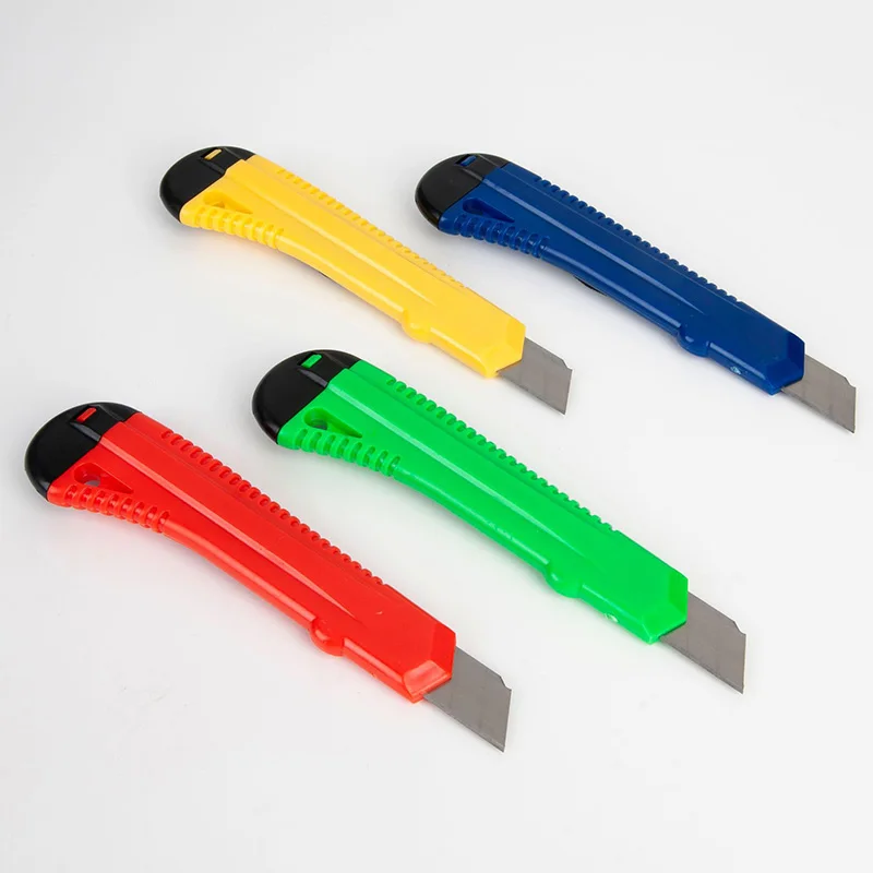 TL743 Customizable Logo Utility Knife Retractable Blade Box Cutter Promotion Gift Custom Art Knives With Snap Off Lock Blade
