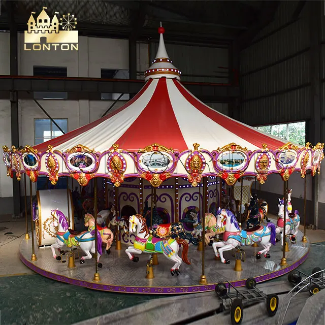 Amusement park equipment rides carousel for sale large carousel
