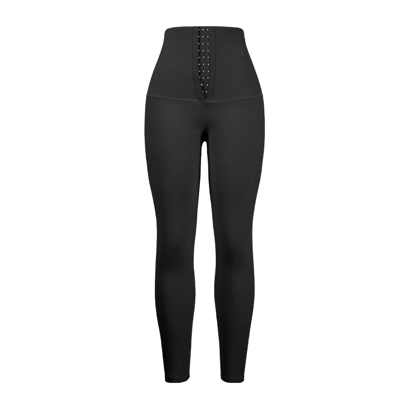 High Waist Tourmali Yoga Pants Tummy Control Women Seamless Fitness Leggings Hook And Eye Compression Yoga Pants For Women