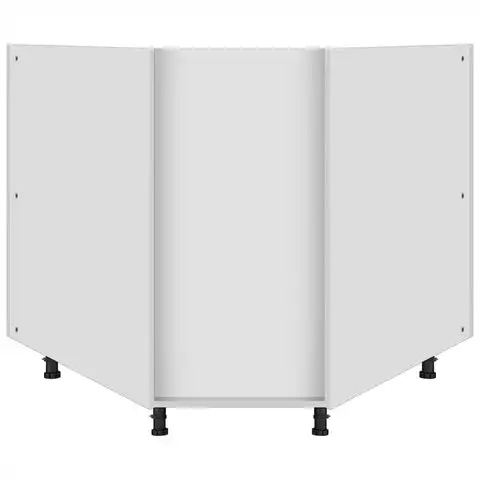 Chipboard Particle board Corner Kitchen Cabinet Matt White Base Module Modular Kitchen Cabinets