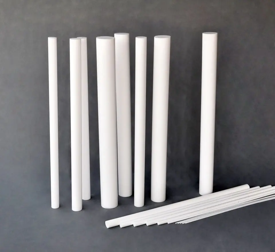  Горячая продажа электрическая изоляция virgin ptfe сплошной круглый стержень с разным диаметром