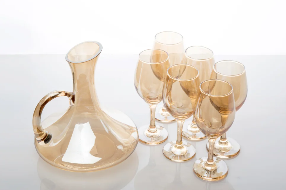 Raymond Creative electroplate wine decanter set glass