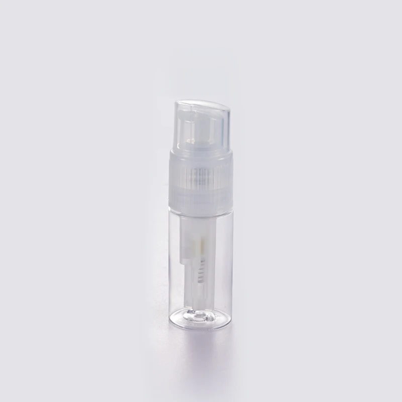 wholesale cosmetic bottle packaging fine mist powder sprayer plastic baby talcum spray powder bottle 60ml
