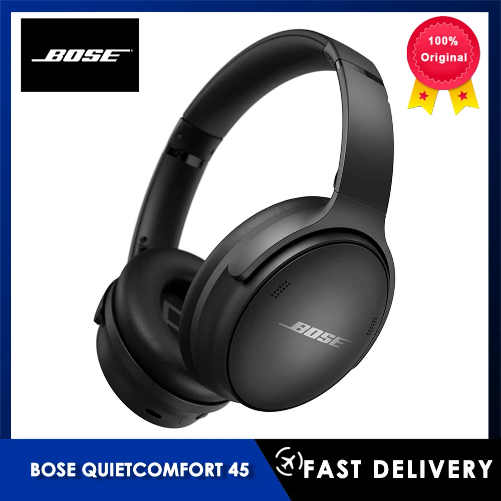 Bose QuietComfort 45 Bluetooth Wireless Noise Cancelling Headphones Bass Headset Earphone With Mic Voice Assistant QC45
